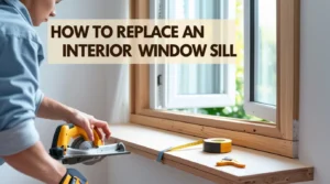 how to replace an interior window sill
