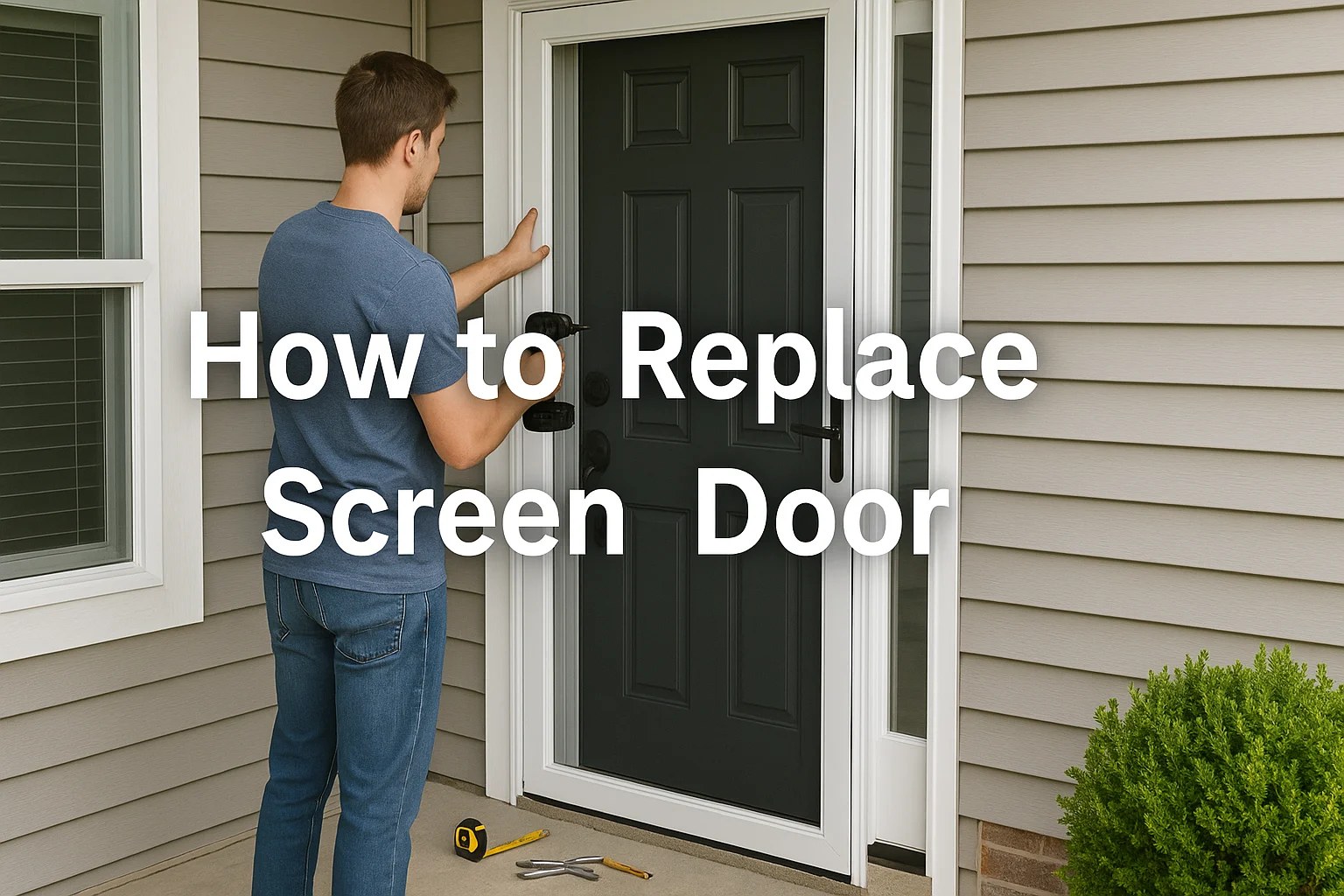 How to Replace a Screen Door