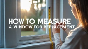 how to measure a window for replacement